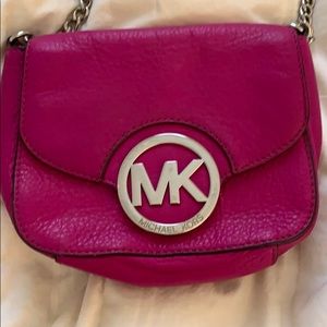 Pink Michael Kors crossbody purse
